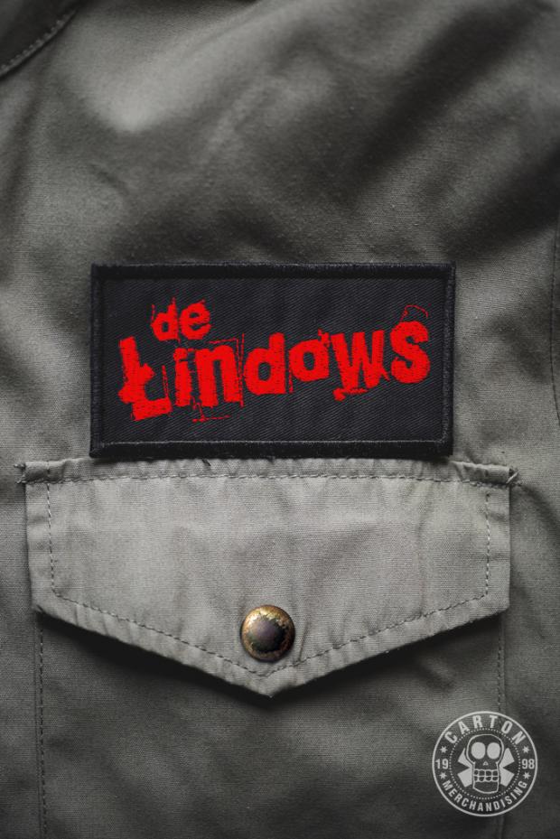 Naszywka DE ŁINDOWS LOGO red