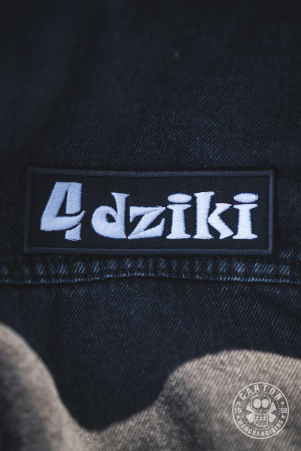 Naszywka 4DZIKI LOGO white